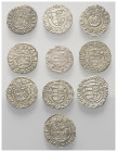 Europa - Lots.


Ungarn.
Matthias II. (1608 - 1619).

Lot (10 Stück, Silber): Denare.
Vs: Wappen.
Rs: Madonna mit Kind frontal thronend. Versc...