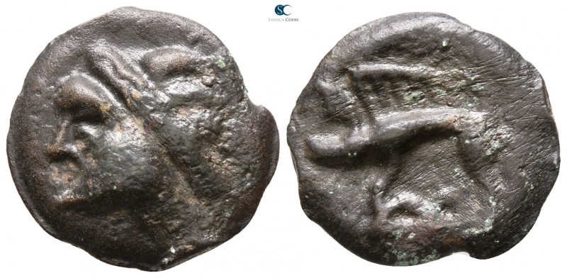 Gallia. Uncertain Mint in Northeast. Leuci circa 100-50 BC. 
Potin

17mm., 3,...