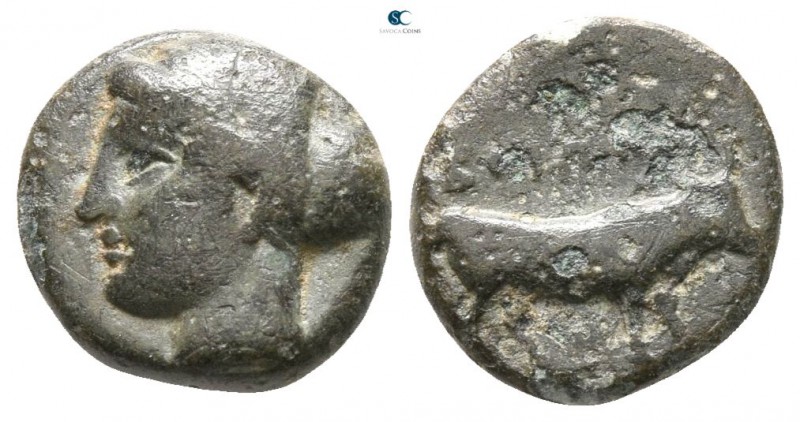 Aeolis. Boione circa 300 BC. 
Bronze Æ

8mm., 1,07g.



very fine