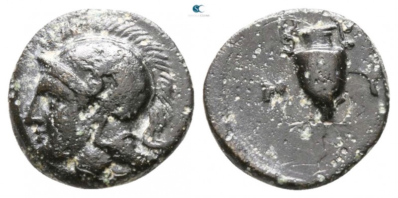Aeolis. Myrina circa 400-300 BC. 
Bronze Æ

8mm., 0,95g.



very fine