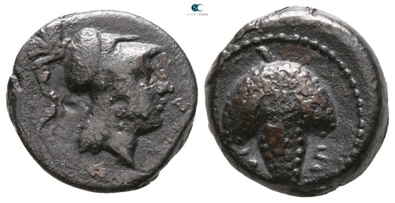 Apulia. Arpi 215-212 BC. 
Bronze Æ

13mm., 2,96g.



very fine, smoothed ...