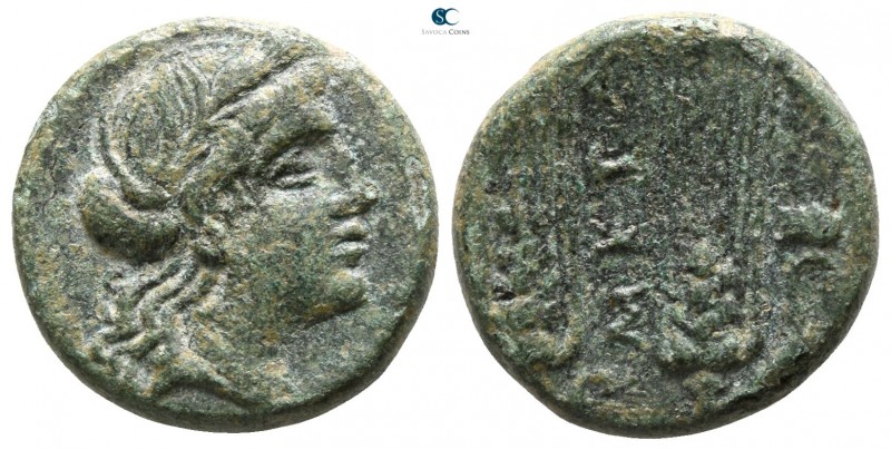 Lucania. Metapontion circa 225-200 BC. 
Bronze Æ

15mm., 4,01g.



good v...
