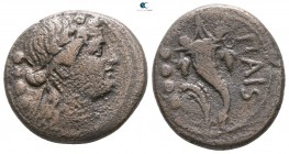 Lucania. Paestum. Second Punic War 220-205 BC. Triens AE