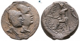 Bruttium. Lokroi Epizephyrioi circa 350-300 BC. Bronze Æ