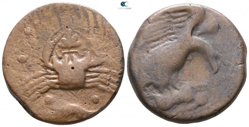 Sicily. Akragas circa 425-406 BC. 
Hemilitron Æ

25mm., 17,70g.



nearly...