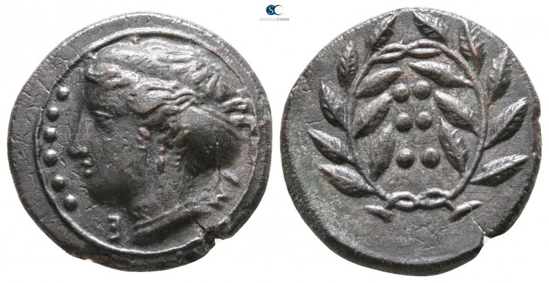 Sicily. Himera 420-407 BC. 
Hemilitron Æ

17mm., 3,90g.



extremely fine...