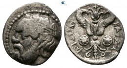 Sicily. Katane circa 415-404 BC. Litra AR