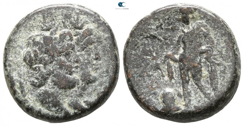 Sicily. Katane after 212 BC. 
Bronze Æ

17mm., 5,95g.



nearly very fine...