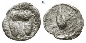 Sicily. Leontinoi 460-450 BC. Litra AR