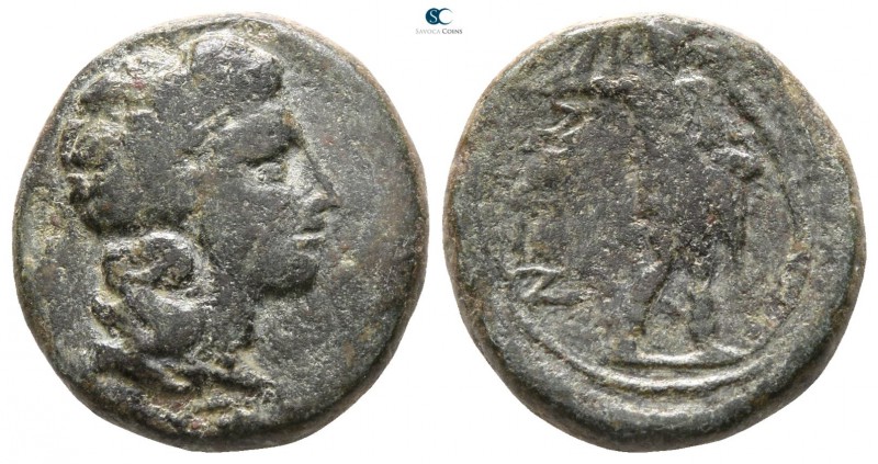 Sicily. Leontinoi. Time of Roman Rule circa 200-186 BC. 
Bronze Æ

16mm., 4,1...