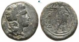Sicily. Leontinoi. Time of Roman Rule circa 200-186 BC. Bronze Æ