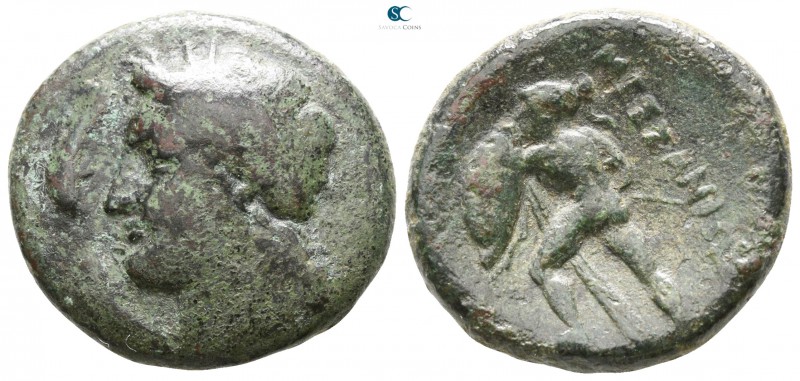 Sicily. Messana 310-288 BC. 
Bronze Æ

21mm., 7,46g.



nearly very fine