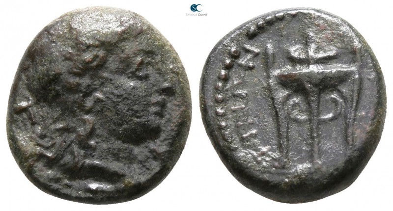 Sicily. Morgantina circa 339-317 BC. 
Bronze Æ

13mm., 2,81g.



very fin...