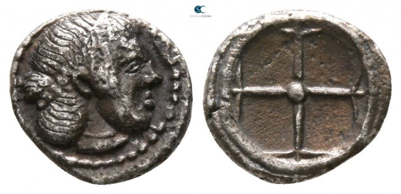 Sicily. Syracuse. Hieron I. 478-466 BC. 
Litra AR

7mm., 0,63g.



good v...