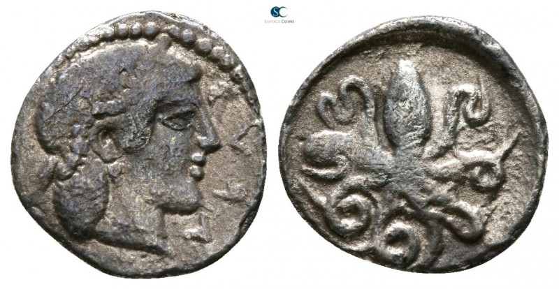 Sicily. Syracuse. Second Democracy circa 466-405 BC. 
Litra AR

10mm., 0,61g....