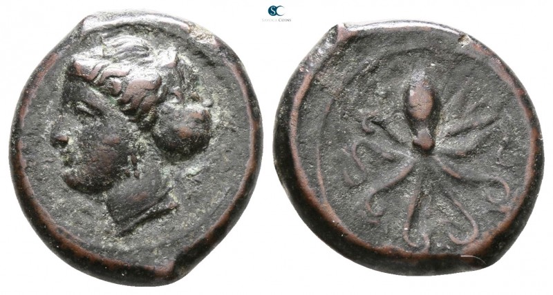 Sicily. Syracuse. Dionysios I 405-367 BC. 
Tetras Æ

14mm., 2,55g.



ver...