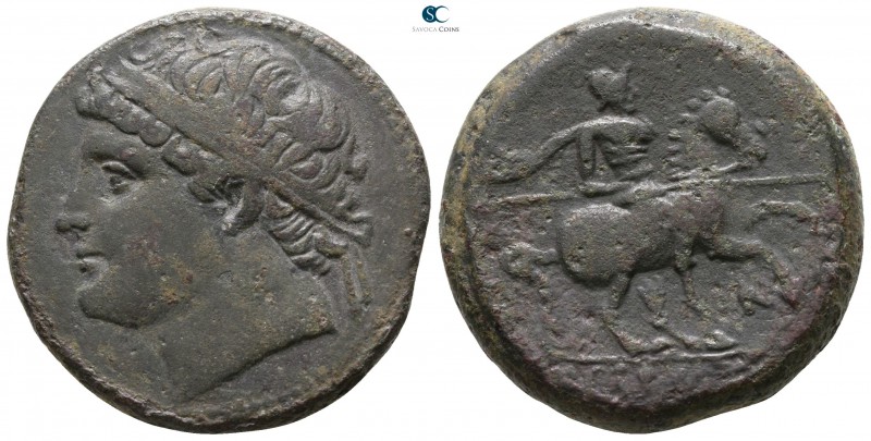 Sicily. Syracuse. Hieron II 275-215 BC. 
Bronze Æ

26mm., 18,74g.



good...