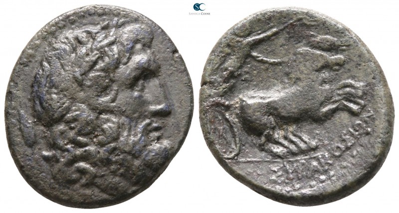 Sicily. Syracuse 212 BC. 
Bronze Æ

21mm., 5,67g.



good very fine