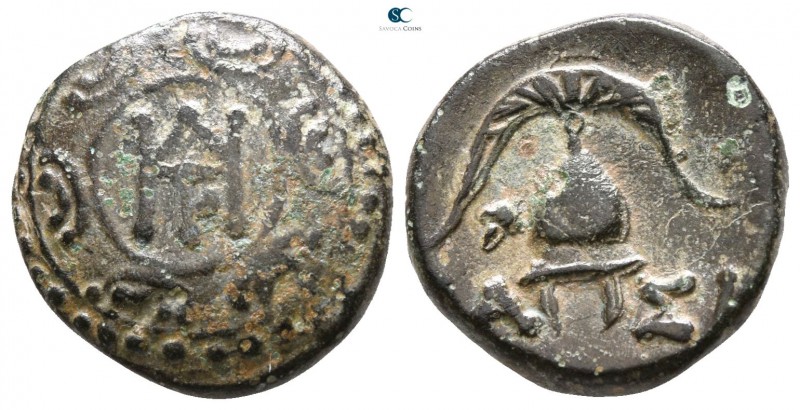 Kings of Macedon. 'Amphipolis'. Demetrios I Poliorketes 306-283 BC. 
Bronze Æ
...