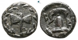 Kings of Macedon. Uncertain mint 323-317 BC. Philip III Arrhidaios. Quarter Unit Æ