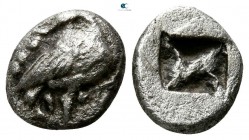 Macedon. Eion 500-437 BC. Obol AR
