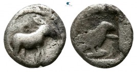 Macedon. Mende 460-423 BC. Hemiobol AR