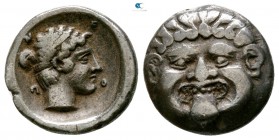 Macedon. Neapolis circa 375-350 BC. Hemidrachm AR