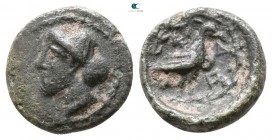 Macedon. Scione 400-350 BC. Chalkous Æ