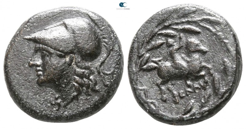 Thrace. Elaios 350-281 BC. 
Bronze Æ

15mm., 3,85g.



very fine