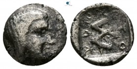 Kings of Thrace. Odrysian. Saratokos circa 407-369 BC. Obol AR