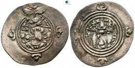 Sasanian Kingdom. Khusru II AD 591-628. Drachm AR