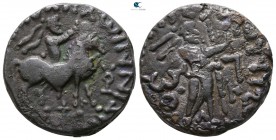 Indo Parthians. Gandharan. Gondopharid Dynasty, Sases AD 19-46. Tetradrachm Billon