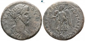 Lydia. Tralleis. Lucius Verus  AD 161-169. ΕΥΑΡΕΣΤΟΣ ΓΡΑΜΜΑΤΕΥΣ (Euarestos, grammateus). Bronze Æ