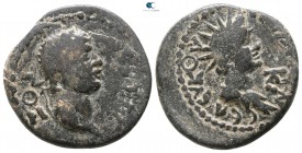 Caria. Kidramos. Claudius AD 41-54. Poemon Seleukos, magistrate. Bronze Æ