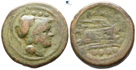 Anonymous after 211 BC. Uncertain mint. Triens Æ