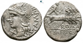 M. Baebius Q.f. Tampilus 137 BC. Rome. Denarius AR