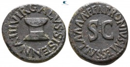 Augustus 27 BC-AD 14. Apronius, Galus, Messalla, Sisenna, moneyers. Rome. Quadrans Æ