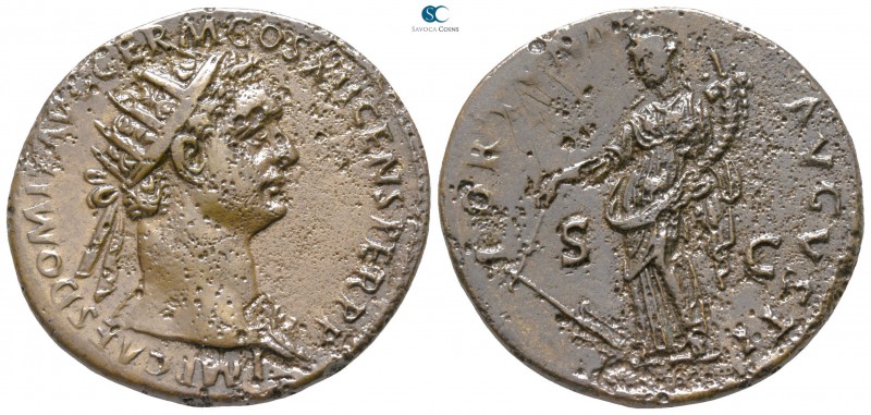 Domitian AD 81-96. Rome
Dupondius Æ

26mm., 11,10g.



very fine, corrosi...