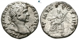 Trajan AD 98-117. Uncertain mint. Denarius AR