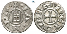 Republic  AD 1200-1400. Genova. Denaro AR
