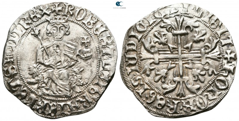 Roberto I il Saggio (the Wise) d'Angiò AD 1309-1343. Napoli
Gigliato AR

27mm...