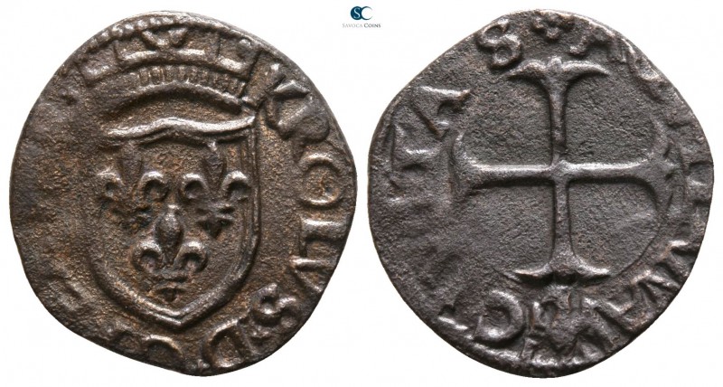 Charles VIII Valois, king of France AD 1495. Aquila
Cavallo Æ

17mm., 1,79g....