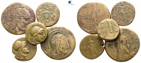 Lot of ca. 5 greek bronze coins / SOLD AS SEEN, NO RETURN! <br><br>nearly very fine<br><br>
