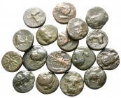 Lot of ca. 17 greek bronze coins / SOLD AS SEEN, NO RETURN! <br><br>nearly very fine<br><br>