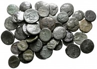 Lot of ca. 50 greek bronze coins / SOLD AS SEEN, NO RETURN!<br><br>nearly very fine<br><br>
