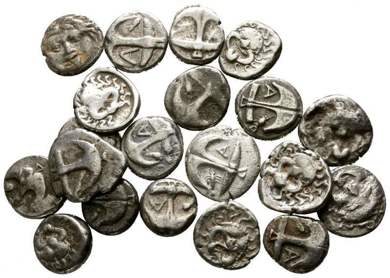 Lot of ca. 22 greek silver coins / SOLD AS SEEN, NO RETURN!

very fine