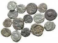 Lot of ca. 15 late roman minimi / SOLD AS SEEN, NO RETURN!<br><br>very fine<br><br>