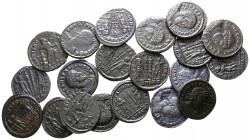 Lot of ca. 20 late roman bronze coins / SOLD AS SEEN, NO RETURN!<br><br>very fine<br><br>