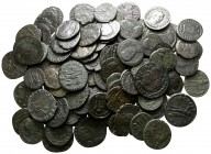 Lot of ca. 100 late roman bronze coins / SOLD AS SEEN, NO RETURN!<br><br>very fine<br><br>