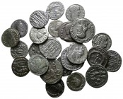 Lot of ca. 25 late roman bronze coins / SOLD AS SEEN, NO RETURN!<br><br>very fine<br><br>